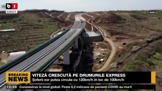 VITEZĂ CRESCUTĂ PE DRUMURILE EXPRESS LA 120 KM LA ORĂ_Știri B1_13 apr 2022