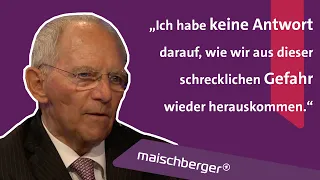 Wie groß ist die Angst vor einem Atomkrieg? Wolfgang Schäuble (CDU) im Gespräch | maischberger