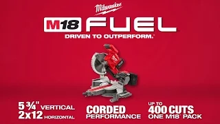 Milwaukee® M18 FUEL™ Dual Bevel Sliding Compound Miter Saw