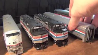 Amtrak Phase 3 Superliners and F40PH