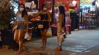 Pattaya  Soi Buakhao  Tree Town  Saturday night Scenes 10 July 2021