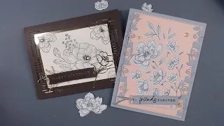 Cottage Rose/Abigail Rose - embossing, die cuts, beautiful cards