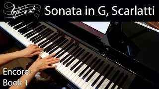 Sonata in G, K. 431, Scarlatti (Early-Advanced Piano Solo) Encore Book 1