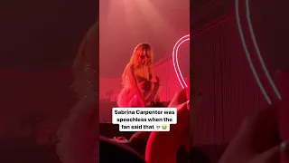 Sabrina Carpenter REACTS to Fan's Interesting Heartbreak at Concert