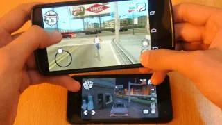 Nexus 5 Android 4.4.2 vs iPhone 5 iOS 7.0.4 - GTA San Andreas Performance Comparison