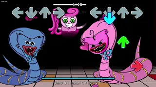 Snake Huggy Wuggy Vs Snake Kissy Missy (New Characters) // FNF New Mod x Poppy Playtime