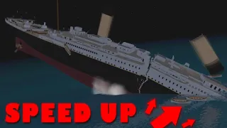 Sinking Titanic speed up video | Roblox