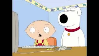 Family guy, Stewies reaction to "two girls one cup"