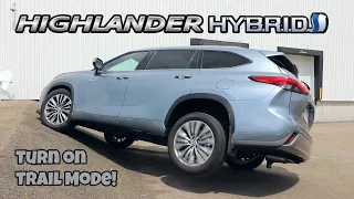 Toyota Highlander Hybrid AWD Diagonal test | Turn on TRAIL MODE!