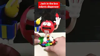 enjoy playing jack in the box m&m's chocolate dispenser #shorts #mnm #funny #asmr #trending