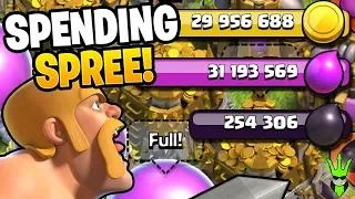 GOING ON A SPENDING SPREE TO MAX DEFENSES! - Let's Play TH9 - Clash of Clans