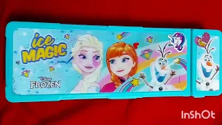 Disney Frozen ice magic Pencil case filling💙 #cutestationary #filling #organisation #frozen