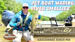 Catching Gasconade River Smallmouth in G3 Jet and Wade Fishing