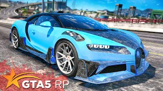 РЕКОРД СКОРОСТИ на Bugatti Chiron. ПОЛНЫЙ ТЮНИНГ. ▍GTA 5 RP Strawberry