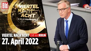 🔴 Viertel nach Acht – 27. April 2022 | LIVE mit Dietmar Bartsch und Christian Dürr