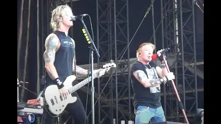 GUNS N' ROSES covered AC/DC's "Back In Black" at Stadspark in Groningen, The Netherlands