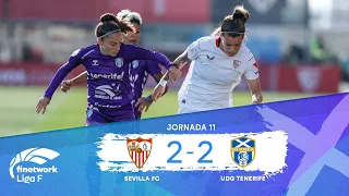 RESUMEN Y GOLES SEVILLA FC FEMENINO vs UDG TENERIFE | JORNADA 11 | LIGA F