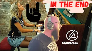 Linkin Park fan reacts to GAMAZDA- "In The End" Piano Cover