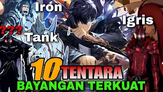 10 TENTARA SHADOW TERKUAT SUNG JINWOO | Anime Solo Leveling