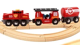 Видео для детей с Брио (BRIO) — Поезда, паровозы, вагоны для самых маленьких