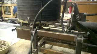 Homemade Hydraulic Sawdust Briquette Press 3