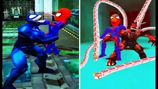 Spider-Man All Deaths | Fails | Game Over (PS1)