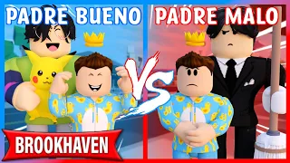 PADRE BUENO VS PADRE MALO en BROOKHAVEN - Roblox YoSoyLoki