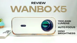 WANBO X5 Projector Review - 1100 ANSI Lumens | Auto Focus | High Brightness. I'M IMPRESSED! #wanbo