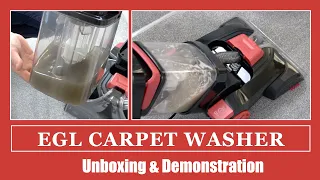 Budget Priced EGL Carpet Washer Unboxing & Demonstration