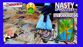 Cleaning in Paradise BUT the Upholstery is DISGUSTING Dirty! Today's Cleaning Challenge