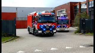 Veel Brandweer, Ambulance, (onopvallende) Politie en Rijkswaterstaat met spoed in Almere!