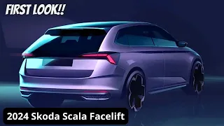 New Skoda Scala 2024 Facelift | First Look: Interior, Exterior, Specs | Next-Generation!