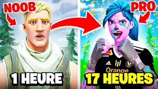 Devenir JOUEUR PRO en 24 HEURES sur Fortnite !