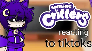 Smiling Critters reacting to tiktoks/ Poppy playtime chapter 3| Smiling Critters/ Gacha club