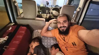 Sleeping in car at Highway | Day 1 | Karachi to Kashmir road trip with family | Mustafa Hanif BTS