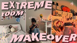 ULTIMATE room makeover: aesthetic + cozy room tour, new desk & pegboard, new bedding