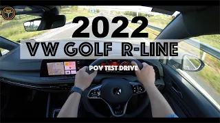 2022 Volkswagen GOLF R-LINE DSG 2.0TDI 150BHP -POV TEST DRIVE-