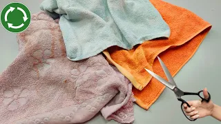 See How I Reused Dyed and Old Towels / You Will Love This Idea