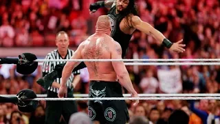 Roman Reigns vs Brock Lesnar vs Samoa Joe WWE Raw 10 July 2017 Monday Night Raw 7 10 17