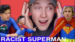 Racist Superman | Rudy Mancuso, Alesso & King Bach reaction | Tyler Wibstad