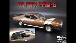 1971 Plymouth GTX 440-6 1/24 Scale Model Kit Build Review Revell 440 Six Pack 85-4477 Fast Furious