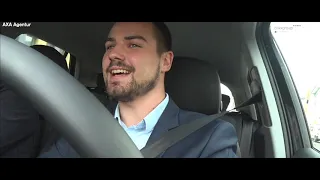 Mit Florian Jacobsen im AXA-Taxi