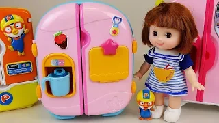 Baby doll Refrigerator and food toys baby Doli play