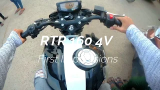 RTR 160 4v 2018 | First ride/Impressions |