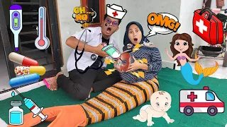 Drama Lucu 😂🤣 Putri Duyung Melahirkan Bayi Kembar Tiga Di Tolong Dokter Tompel 🧑‍⚕️🤣🥰