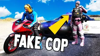 Trolling Players As A Fake Cop in GTA 5 RP