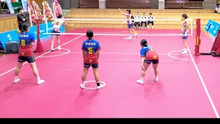 여고부 세팍타크로경기 한번 보세요. (Sepaktakraw match. woman high school students).