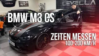 LEVELLA | BMW M3 CS |  Gewicht Optik und Zeiten Messen 100-200