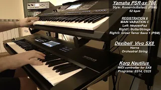 Mandy, Barry Manilow - instrumental cover on Yamaha PSR-sx 700, Korg Nautilus, Dexibell Vivo SX8