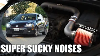 How to get TURBO SPOOL NOISE from a GTI (CTS Intake)